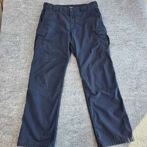 5.11 Tactical Pants Mens 36x32 Blue Cargo Ripstop Reinforced Knee Workwear